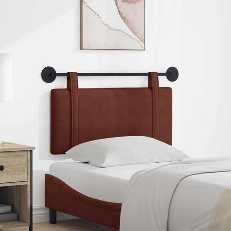 Tête de lit suspendue Brun Brillant PU antique vidaXL (1/5)