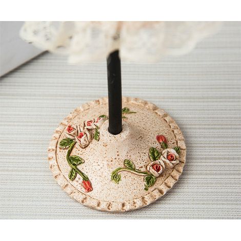 Porte Bijoux Design avec Robe de Soirée Élégante,Rack de Présentation Bracelets et Bagues en Résine avec Base Métal - Hauteur: 25cm, 6 Hooks, Matériaux Résine et Métal pour Stockage Durable et Pratiqu (1/5)