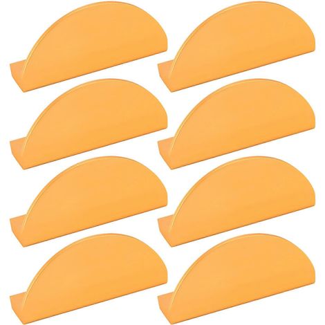 Lot de 8 poignées de tiroir couleur or champagne, poignées demi-lune de 6,35 cm (2,5 pouces), poignées de cuisine, quincaillerie moderne pour meubles (1/5)