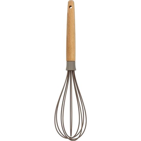 Fouet en silicone et manche en bois, ELIOTT (1/3)