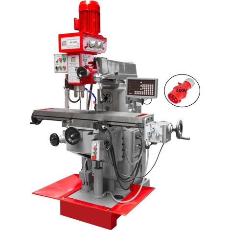 Trapano fresa ingranaggi mandrino verticale e orizzontale Holzmann bf600d 400v (1/5)