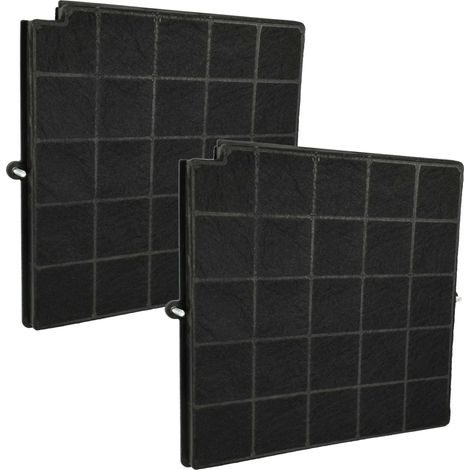 vhbw 2x Activated Carbon Filter compatible with Airforce F97B 90 FSEV4, F54 S4 LED 875364, F97 TSE, F54 S4 LED 875394, F97 90 Extractor Hood