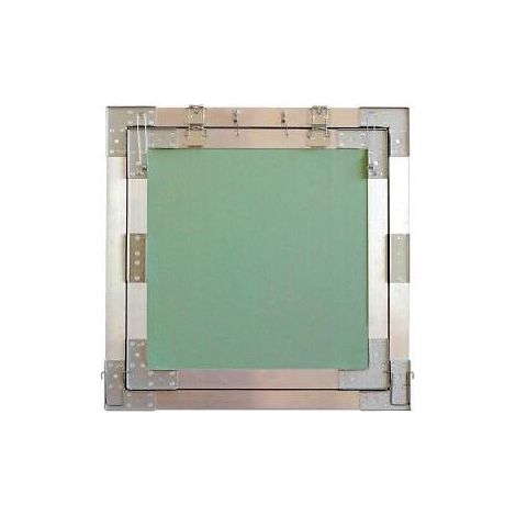 Trappes de visite plâtre ouverture pousser-lacher Cadre aluminium et plaque BA13 400x400 mm carton de 2 trappes
