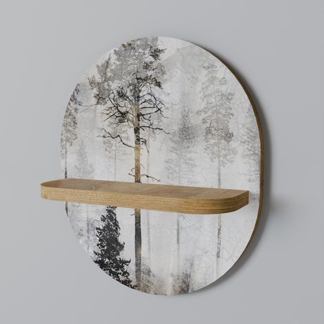Mensola ovale FADE IN THE TREES (1/5)
