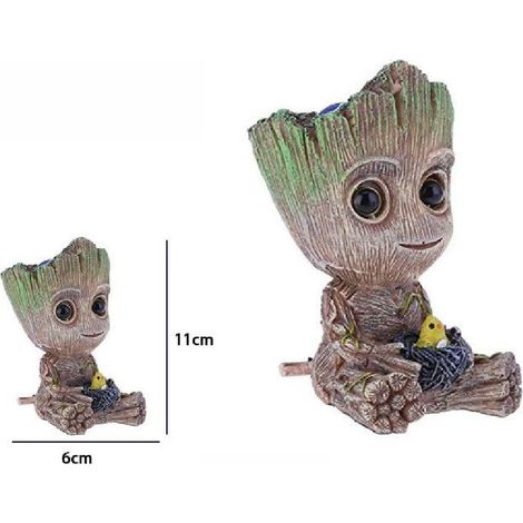 TrAdE Shop Traesio - Groot Baby Per Acquario Miniatura Ornamento Decorazione Action Figure 71544 - (1/2)