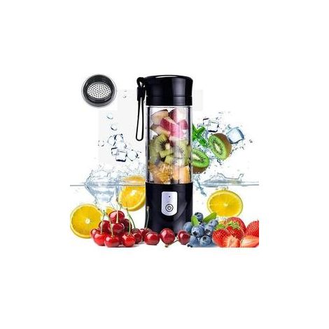 Blender Portable - USB Rechargeable - 350 À 420 Ml - Couteau Électrique Pour Agrumes - Batterie 4800 Mah - Acier Inoxydable 305 - 1 Pièce (1/5)