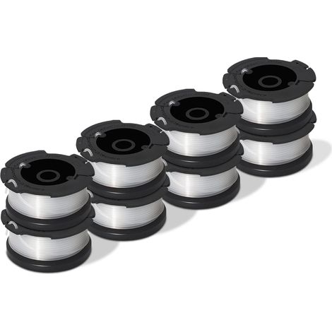 Bobine Fil Nylon pour Coupe-Bordure Black+Decker - Compatible A6481, A6485, AF-100, ST5530, GLC3630 - Lot de 6 Bobines (1/4)