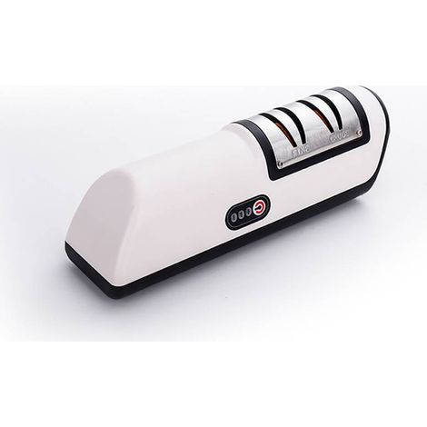 Elektrischer Messerschärfer, Messerschärfer aus Edelstahl, USB-wiederaufladbarer elektrischer Messerschärfer, automatische Anpassung für schnelles Schärfen