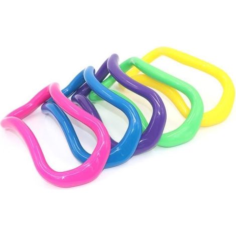 Pilates-Yoga-Ring Startseite Damen Sport Fitness Zubehör Fitnessgeräte Yoga-Stretching-Ring (Gelb)