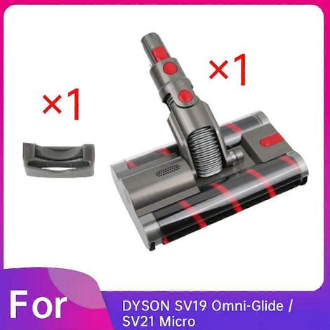 Tête de moteur de rechange pour accessoire d'aspirateur SV19 Omni-Glide / SV21, tête de nettoyage à rouleau souple, brosse à double rouleau (1/5)