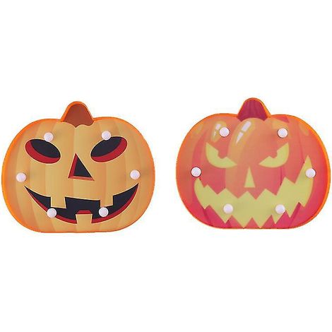 Lot de 2 veilleuses d'Halloween pour décoration d'Halloween (1/3)