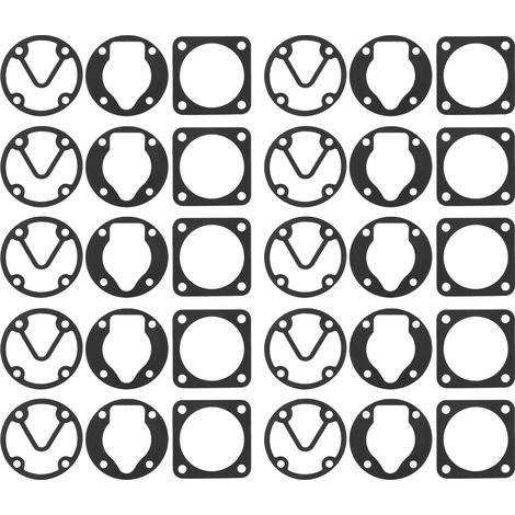 Jeu de 10 joints de culasse en papier, pad d'étanchéité plastique technique, pièce de remplacement auto (1/5)