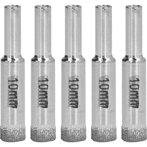 10 Stück HSS-Lochsägenbohrer, 10 mm, für Glas, Marmor, Granit und Stein (1/5)