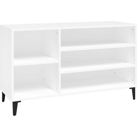 Maison Exclusive - Zapatero madera contrachapada blanco 102x36x60 (1/5)