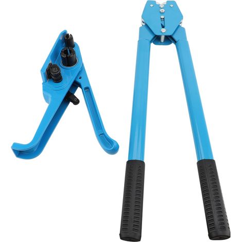 Kit de cerclage d'emballage, outil de tendeur en Poly en acier pour sangle en polyéthylène PP de 1/2 à 3/4 pouces de largeur (1/2)