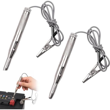 2 testeurs tension voiture cuivre 12V 24V stylo diagnostic électrique (1/5)