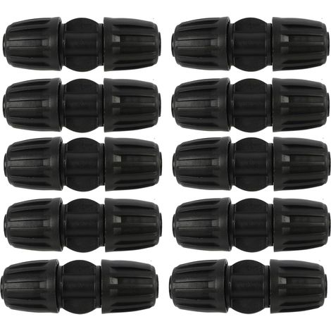 CCYKXA 10 Stück gerade Verbindungsstücke für Tropfbewässerungssysteme, Fittings für 16-mm-PE-Wasserrohre, Tropfbewässerungssysteme, für Gartenbau, Landwirtschaft und Gewächshäuser (1/5)