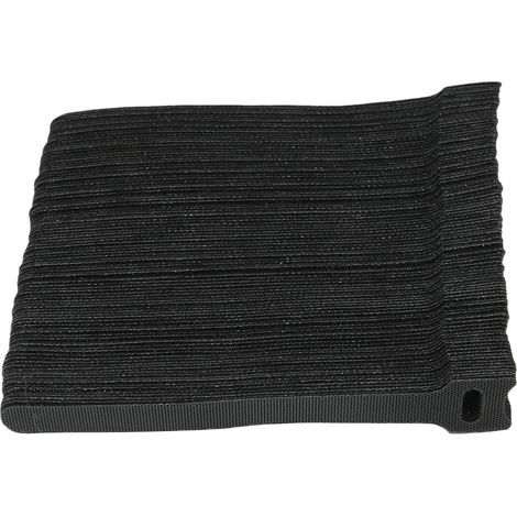 Lot de 100 attaches de câble auto-adhésives réutilisables et colorées pour la gestion des câbles (1/5)