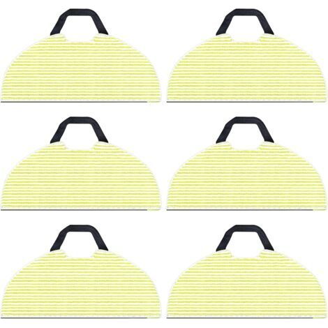 ALLIANDISPaquet de 6 chiffons de nettoyage de remplacement pour aspirateur robot Shark RV2610WA AV2610WA AI Ultra 2 en 1, chiffons de vadrouille en microfibre pour accessoires Shark AI Ultra (1/3)