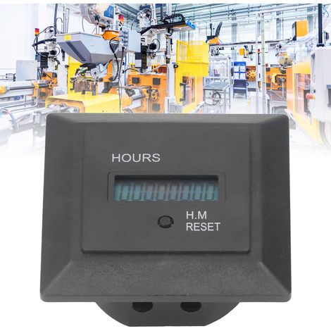 Minuteur électronique industriel haute précision BERM® 7272 mm à affichage numérique noir (1/5)