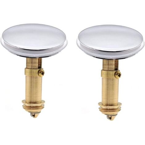 QORVA-Lot de 2 bouchons de vidange pop-up de 38 mm pour lavabo de salle de bain
