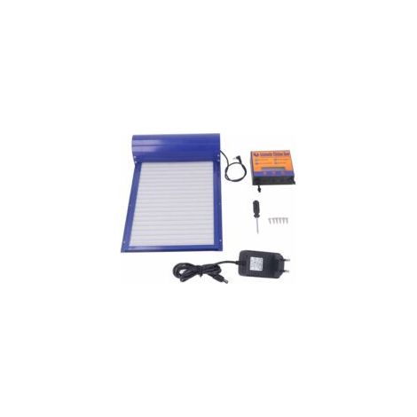 Porte automatique de poulailler à piles Minuterie programmable Fer et alliage d'aluminium 100-240V Installation facile (1/5)