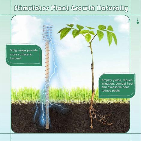 18 tuteurs pour plantes électrocultureuses, support pour plantes de jardin de 30 cm (12 pouces) (1/5)