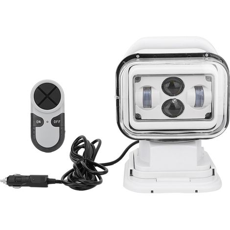 GARRYFIZH Projecteur télécommandé, lampe de travail LED inodore, non toxique et résistante aux chocs pour voiture, SUV et yacht (1/5)