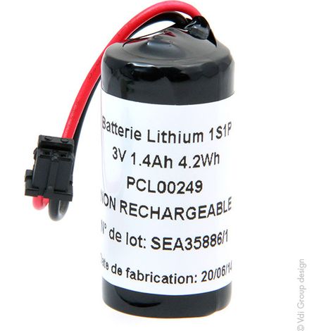 NX - Batterie automate 1x CR123 1S1P ST1 3V 1500mAh FC (1/2)