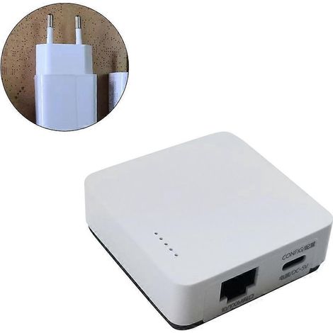 Serveur d'impression sans fil WiFi avec port USB NP330 - Partage d'impression pour imprimante - EU-NP331NW (1/5)