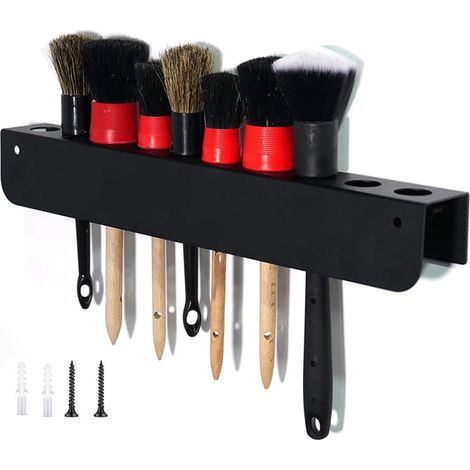 Support Mural pour Brosses de Détail - Support Mural Pour Brosses De Détail - Étagère Domestique Pour Cabinet Atelier Peinture Espace Travail Jardin Camion Fourgon Intérieur (1/5)