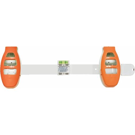 HANG HERO XL Wandbefestigungssystem - VENTEO - All-in-One-Aufhängesystem - Bohranleitung - Präzisionslineal zum Aufhängen von Rahmen - Ermöglicht das einfache und schnelle Aufhängen von Gegenständen b (1/5)