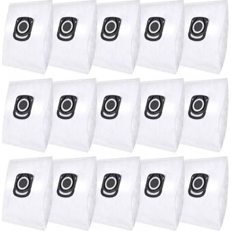 Lot de 15 sacs d'aspirateur pour Rowenta Hygiene+ ZR200520 ZR200720 Swirl R39 Sacs à poussière pour Rowenta Compact Power, X-Trem Power & Silence Force (RO64xx RO63xx RO68xx RO39xx) (1/5)