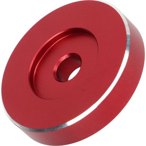 Adaptateur pour platine vinyle en aluminium, accessoire pour gramophone (rouge). (1/5)