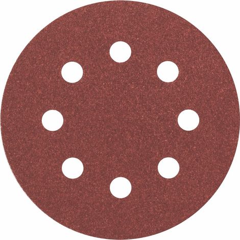 Set Dischi Abrasivi per Levigatrice Pex 115A 5 Pezzi. Grana 120 Bosch (1/3)