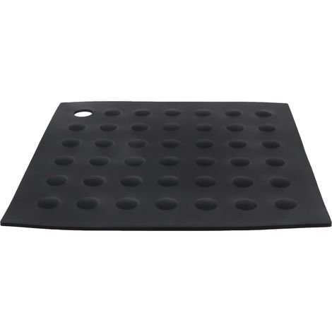 Dessous de plat en silicone, noir, antidérapant (1/5)