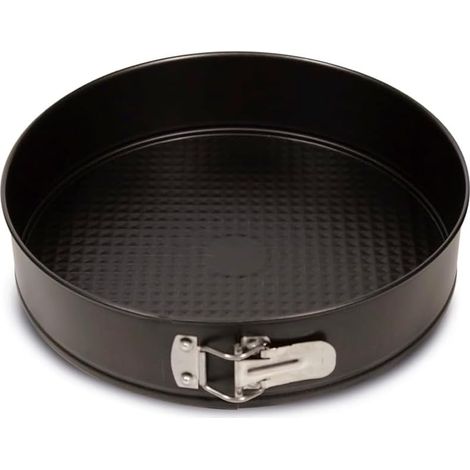 Moule à charnière 1 fond Ø 22 cm, Acier avec revêtement antiadhésif, Noir