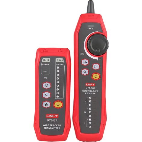 Strumento per elettricista uni-t ut683kit localizzatore cavi digitale ricaricabile