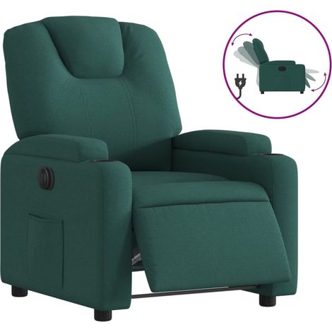 Maison Exclusive - Relaxsessel Elektrisch Dunkelgrün Stoff
