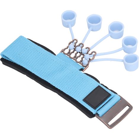 Der Silikon-Fingertrainer fördert die Durchblutung der Hände, verbessert die Flexibilität und Elastizität, universeller Fingerstrecker, Fingergriffkrafttrainer (blau). (1/5)