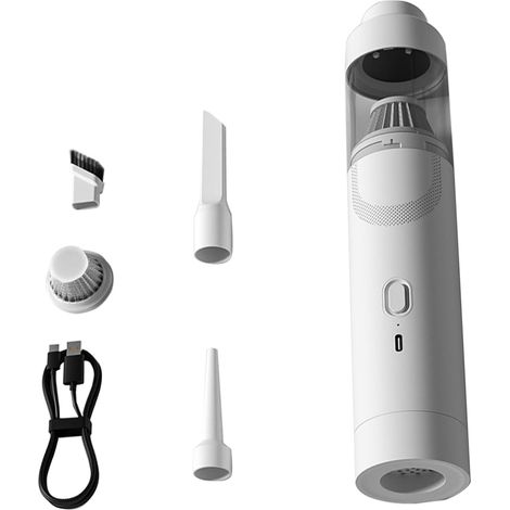 Aspirateur à main 11 000 Pa - Aspiration sans balais - 2 vitesses réglables - Pour intérieur de voiture et ménage (1/5)