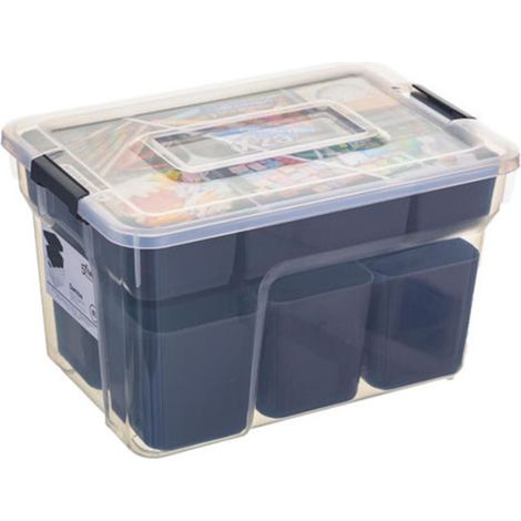 Boîte de Rangement "10 Compartiments" 8L Transparent (1/5)