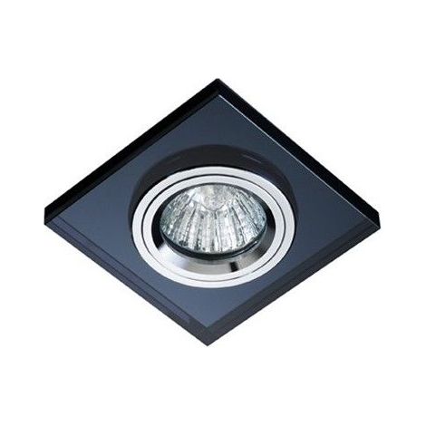 Anneau encastré Luxor carré en verre gris CR 80-190-00-181