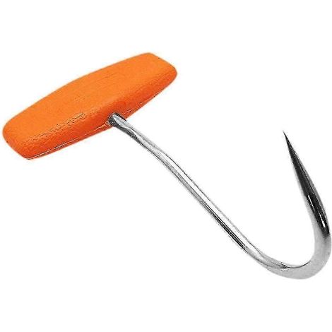 Crochets à viande robustes de qualité professionnelle pour suspendre et sécher la viande de barbecue en cuisine. (1/5)
