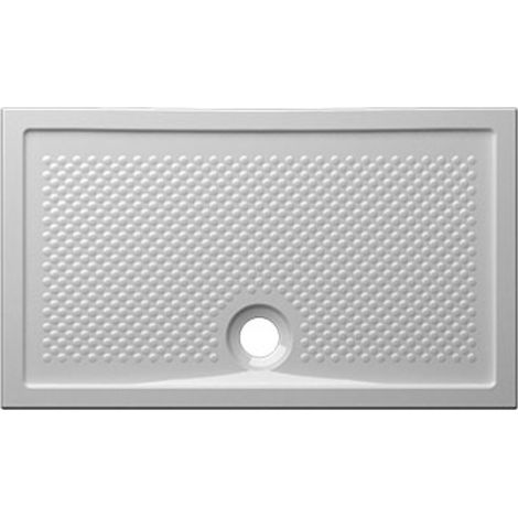 Ceramica Globo – Receveur de douche à encastrer 70x120 cm DV121BI – Céramique blanche avec traitement antibactérien – Surface antidérapante – Capacité de vidange 30 l/m (1/6)