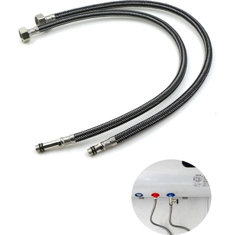 Braided connection hose, flexible connection hose, reinforced hose for mixer taps (1/5)
