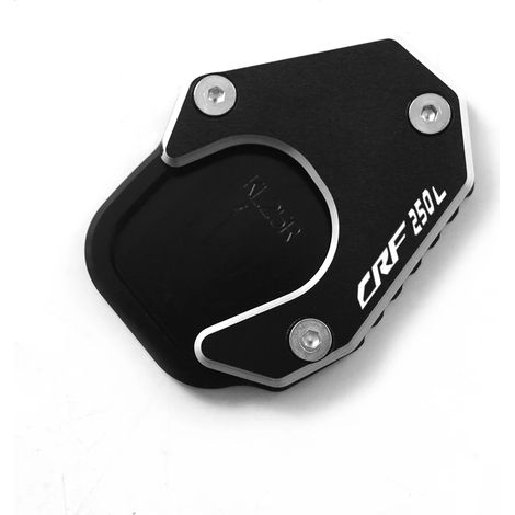 (CRF250L - Noir) Compatible avec HONDA CRF250L CRF 250 RALLY CRF250 2017-2021 Moto. Extension de béquille latérale CNC maxpower (1/3)