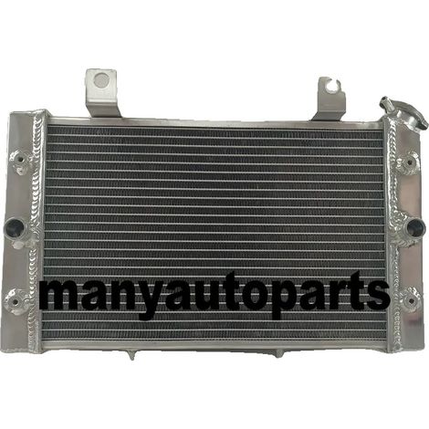 Radiador de aluminio con mayor capacidad de refrigeración, compatible con Yamaha Rhino 700, diseño robusto y depósitos soldados con TIG. (1/4)