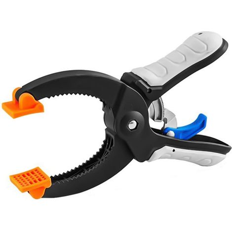 Eine 6-Zoll-Hochleistungs-Federklemme für Tischler-Rückbretter, Holzbearbeitungs-Klemmklemme (weiß)