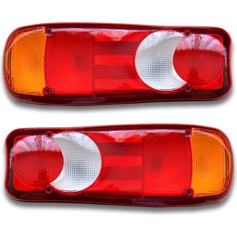 2 luci posteriori per camion, cassone ribaltabile, trattore, rimorchio, telaio - lampadine universali da 12 V